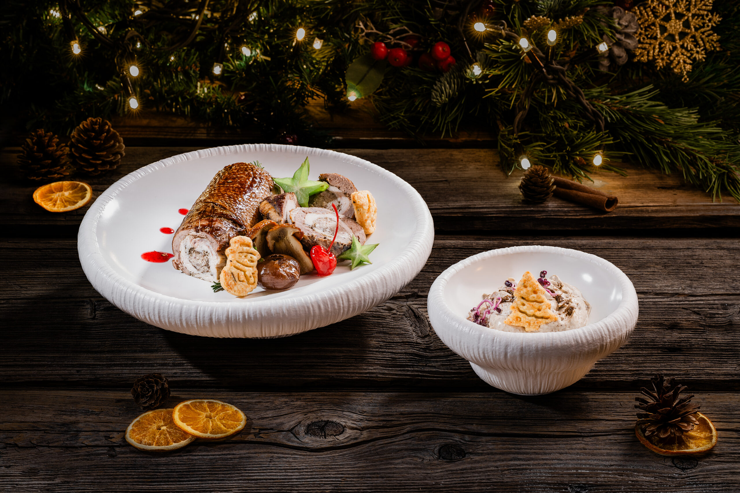 Trijų paukščių vyniotinis su trumais